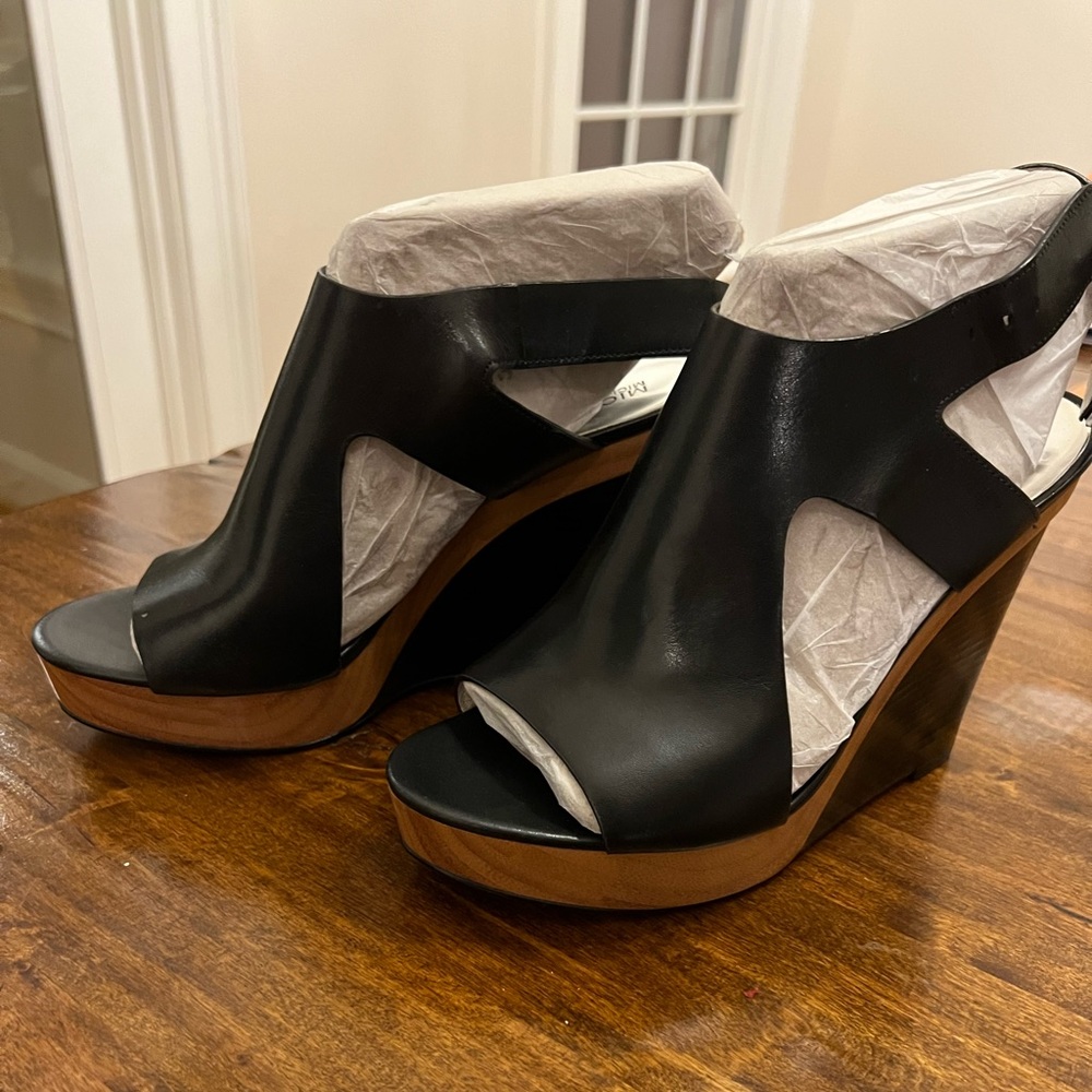 Michael Kors Josephine Wood Wedge Sandals